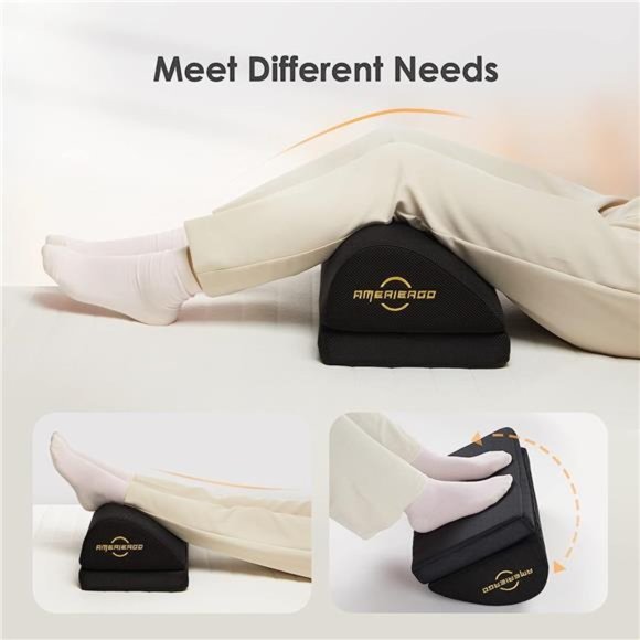 Foot Rest for Under Desk at Work, Foot Rest for Office with 2 Adjustable Heights - Picture 5 of 6